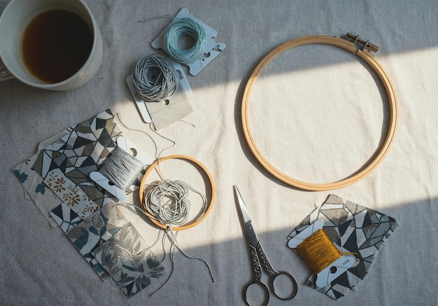 warsztat wyszywania z przyborami